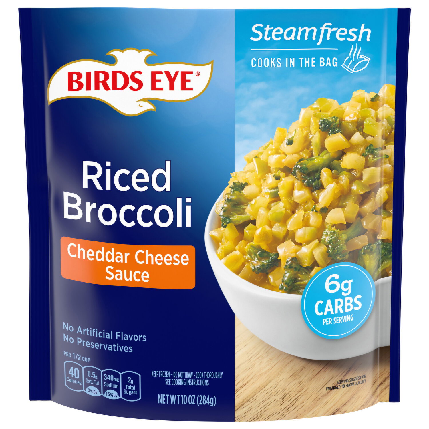 Birds Eye Riced Broccoli, Cheddar Cheese Sauce Image 1 of 3