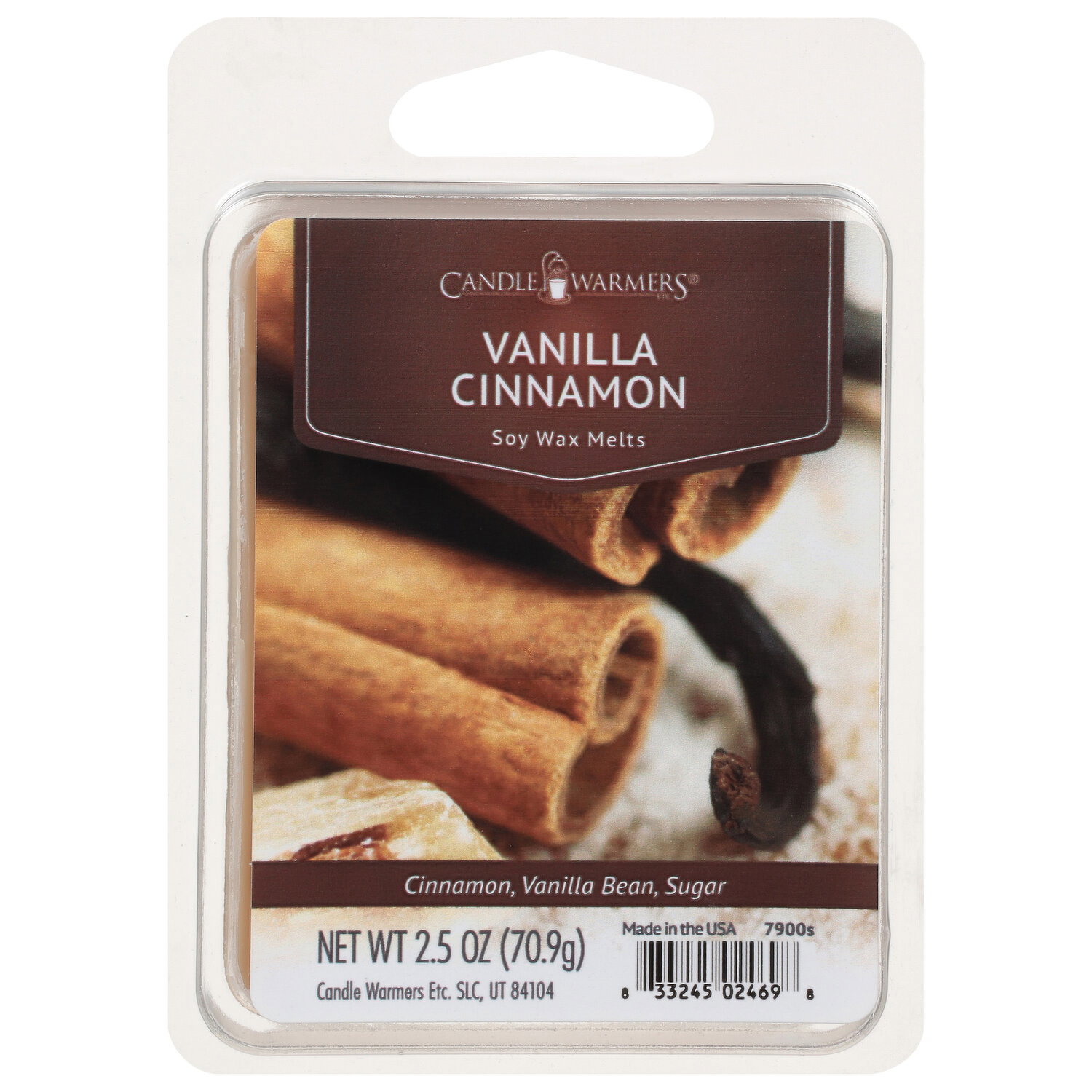 Candle Warmers Soy Wax Melts, Vanilla Cinnamon - 2.5 Ounce