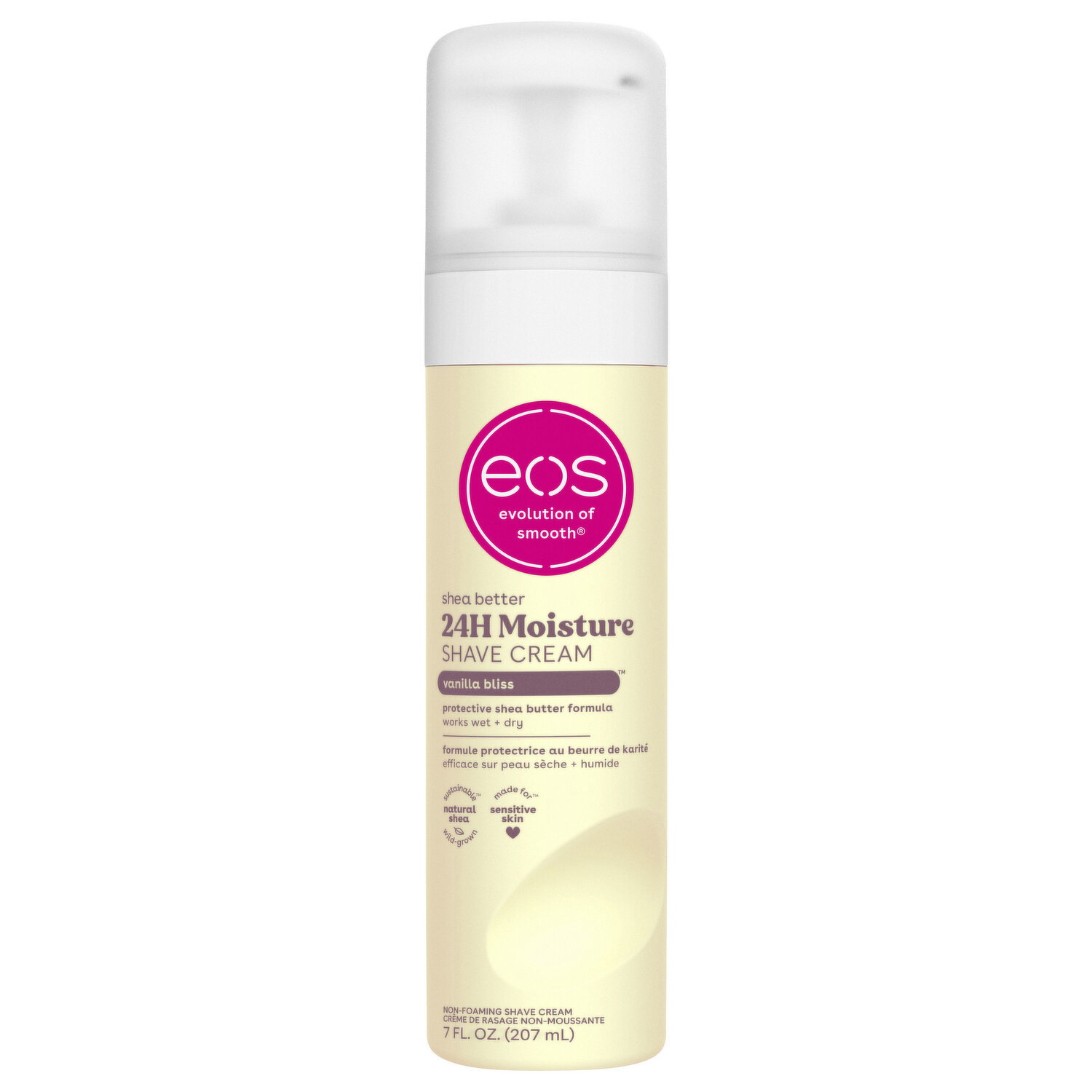 EOS Shave Cream, Vanilla Bliss - 7 Fluid Ounce Image 1 of 2