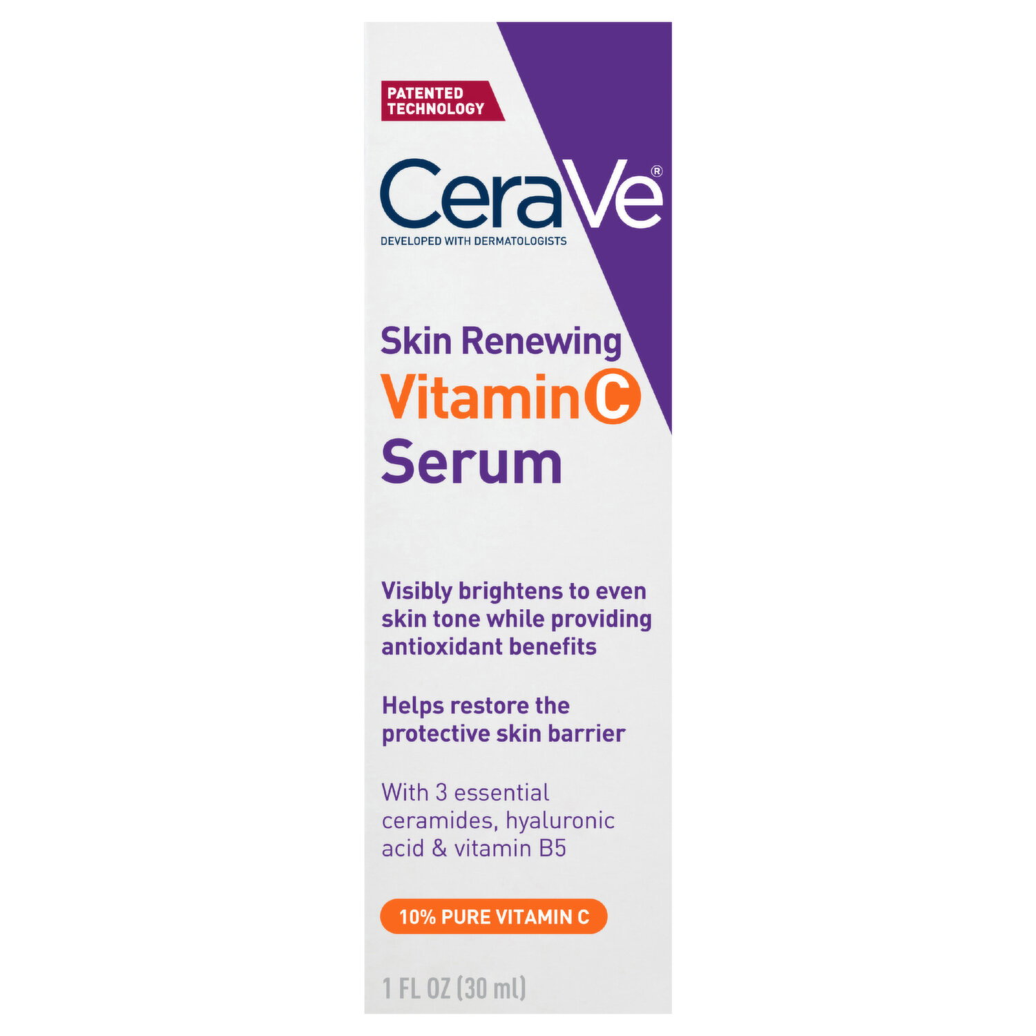 CeraVe Skin Renewing Vitamin C Serum - 1 Fluid Ounce Image 1 of 2
