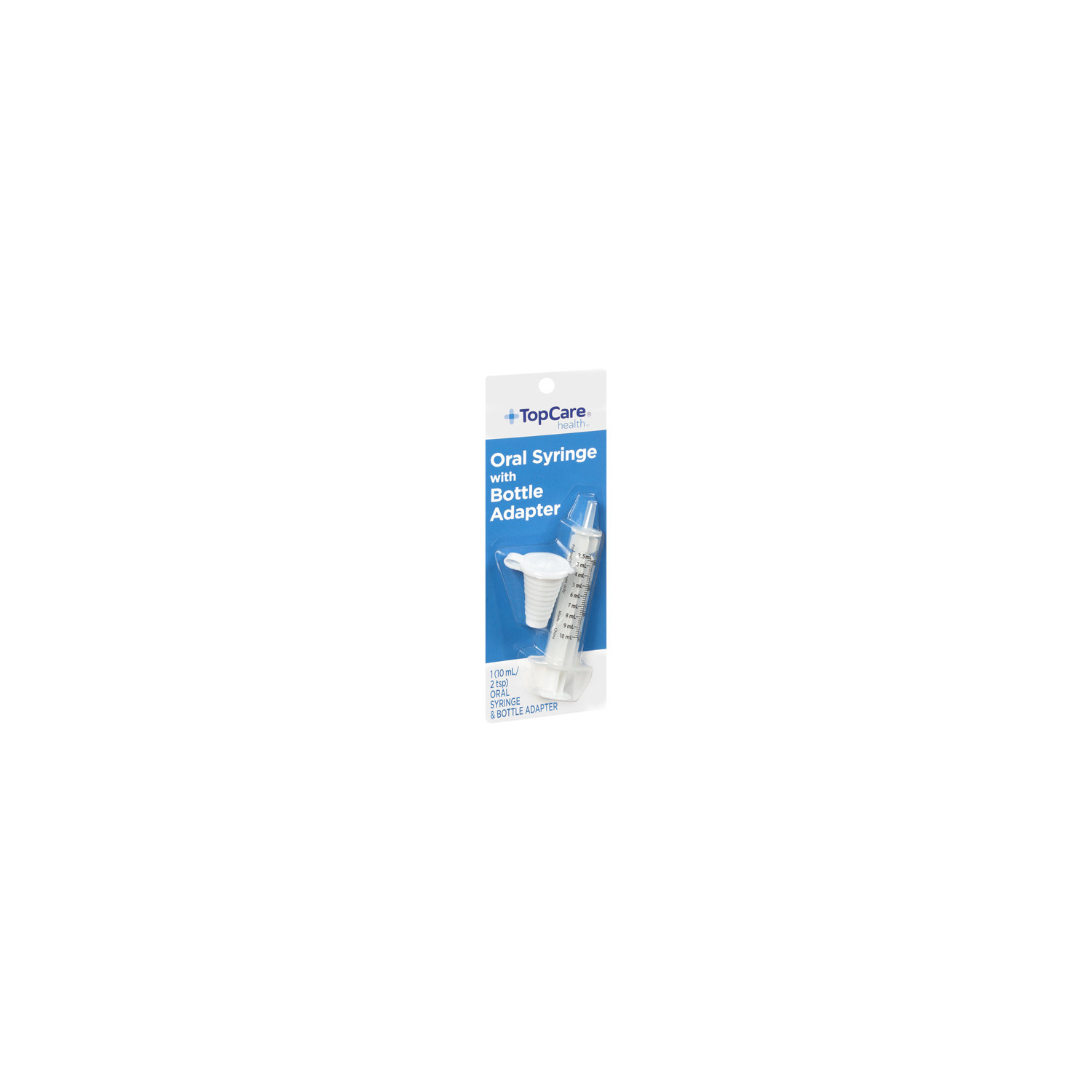 Topcare 10 ML Oral Syringe With Bottle Adapter - 1 Each