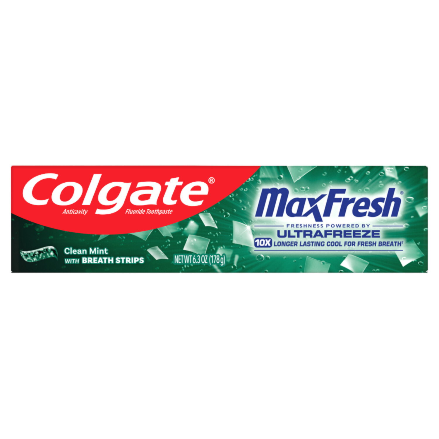 Colgate Whitening Toothpaste with Mini Breath Strips - 6.3 Ounce Image 1 of 2
